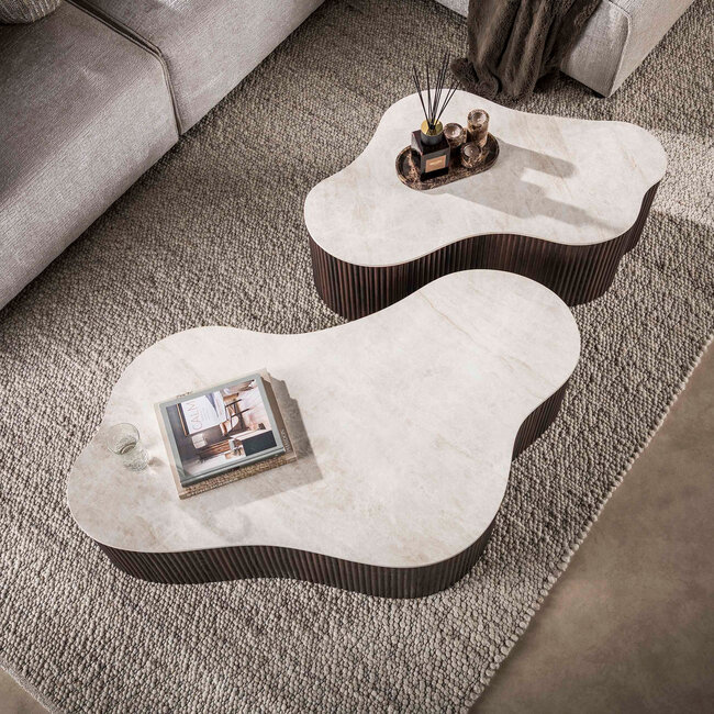 WoonStijl Salontafel Ceramo grande set van 2 Taj Mahal