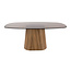 WoonStijl Eettafel Tinto Centro deens ovaal 180cm  Brons glas