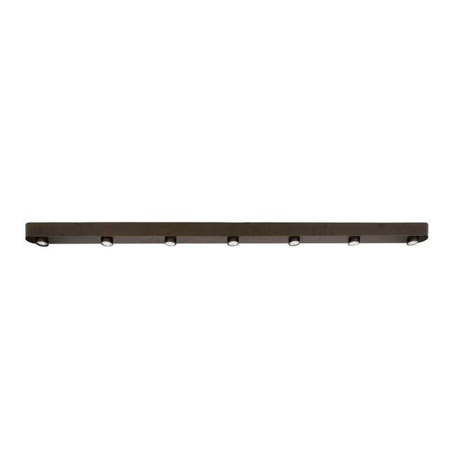 WoonStijl Plafondlamp Bar 7-lichts Sienna bruin