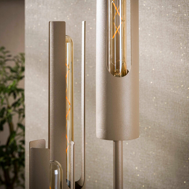 WoonStijl Vloerlamp 5L getrapt tube Beige