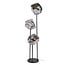 WoonStijl Vloerlamp Rock getrapt 3-lichts Chroom glas