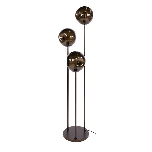 WoonStijl Vloerlamp 3L stellar Sienna bruin