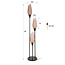 WoonStijl Vloerlamp cocoon Sienna bruin-frosted