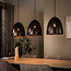 WoonStijl Hanglamp kosmos 3 lichts Urban bruin