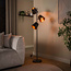 WoonStijl Vloerlamp 3x Kinetic urban bruin