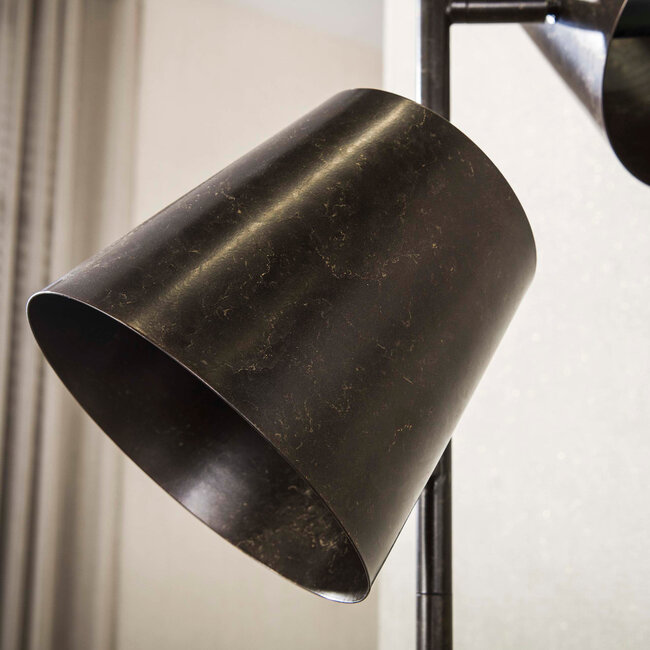 WoonStijl Vloerlamp 3x Kinetic urban bruin