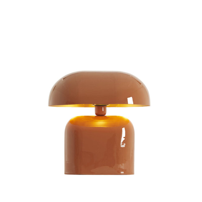 Light en Living Tafellamp 37x26x37 cm TODD glans donker oranje