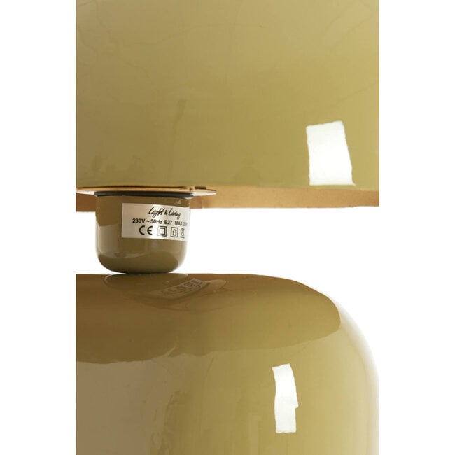 Light en Living Tafellamp 37x26x37 cm TODD glans taupe