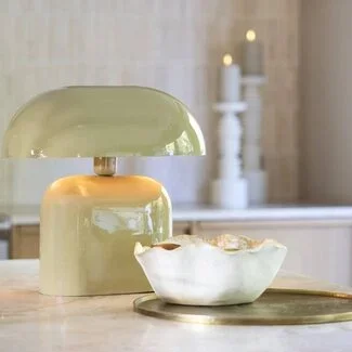 Light en Living Tafellamp 37x26x37 cm TODD glans taupe