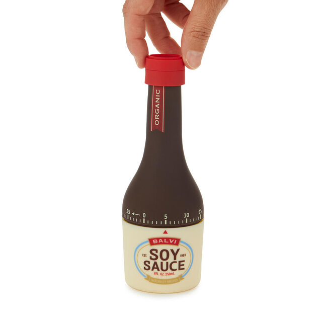 Balvi Keukentimer Sojasaus Fles – Bruin