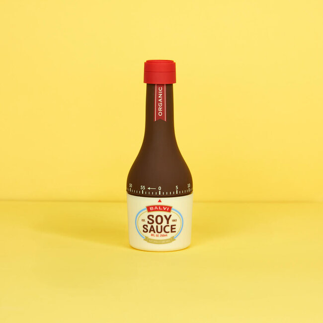 Balvi Keukentimer Sojasaus Fles – Bruin