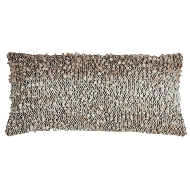 Light en Living Kussen 30x60 cm MEZOKI bouclé bruin