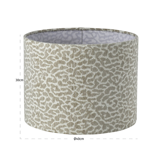 Richmond Interiors  Lampenkap Zena beige leopard 40Ø