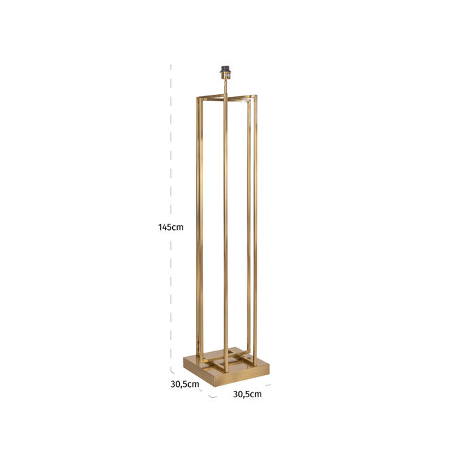 Richmond Interiors  Vloerlamp Jalinia brass antique