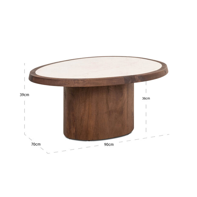 Richmond Interiors  Salontafel Melrose brown