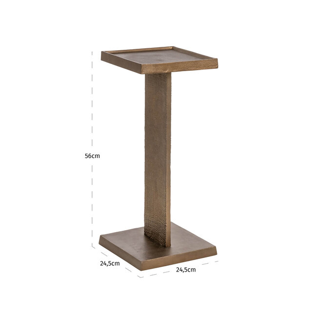 Richmond Interiors  Bijzettafel Foley brass antique