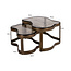 Richmond Interiors  Salontafel Fairfield brass antique (Set of 2)