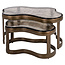Richmond Interiors  Salontafel Fairfield brass antique (Set of 2)