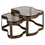 Richmond Interiors  Salontafel Fairfield brass antique (Set of 2)