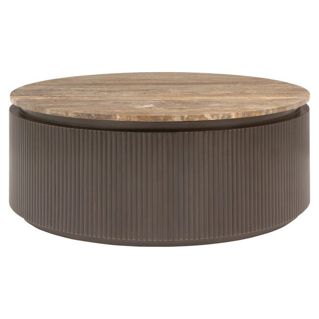 Richmond Interiors  Salontafel Russo brown 90Ø