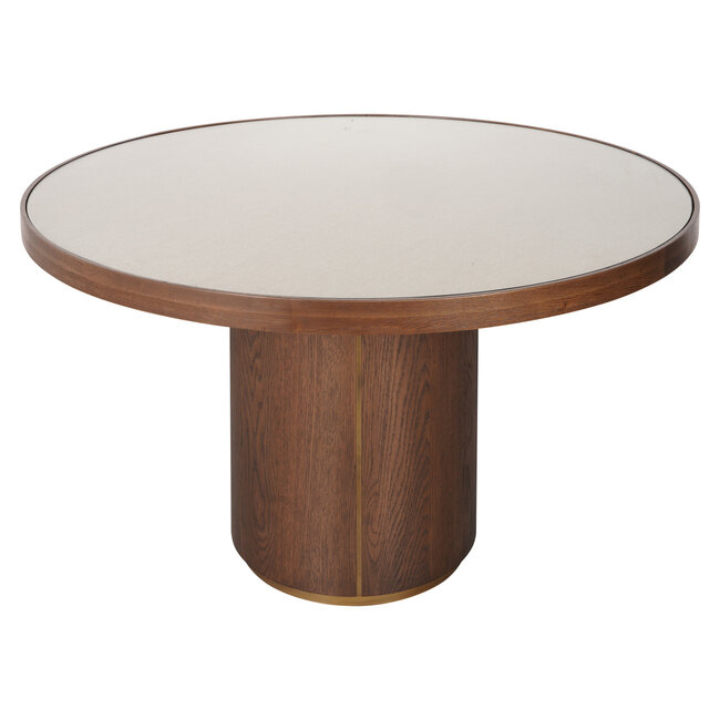 Richmond Interiors  Eettafel Willox brown 130Ø including glass