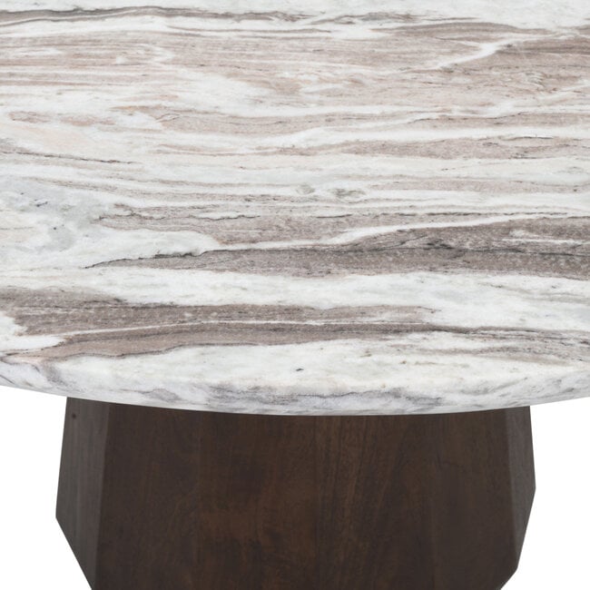 Richmond Interiors  Eettafel Oberoy Blush beige 130Ø