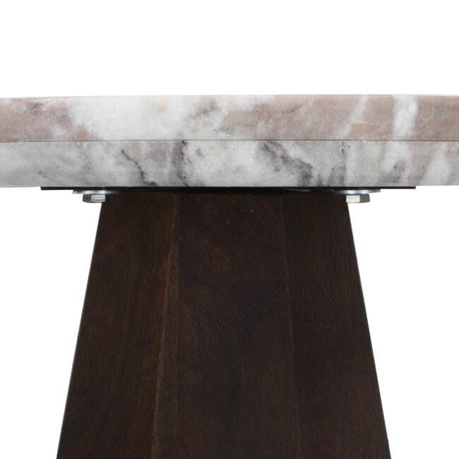 Richmond Interiors  Bijzettafel Oberoy Blush beige 45Ø