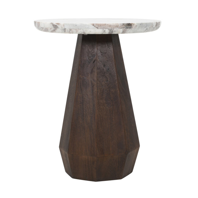Richmond Interiors  Bijzettafel Oberoy Blush beige 45Ø