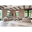 Richmond Interiors  Poef & Voetenbank Lexie greige 45Ø