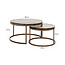 Richmond Interiors  Salontafel Cleo goud (Set van 2)