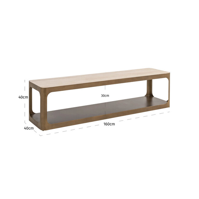 Richmond Interiors  TV-meubel Claridge sand 160x40