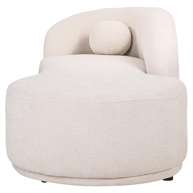 Richmond Interiors  Bank Emma cream fancy chaise longue