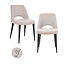 Richmond Interiors  Eetkamerstoel Tabitha natural fancy (Set of 2)