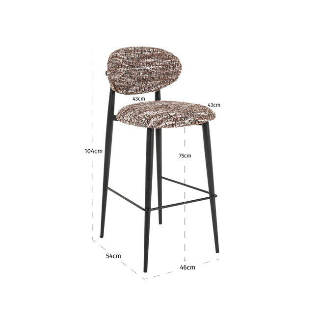 Richmond Interiors  Barstoel Dantes hazel
