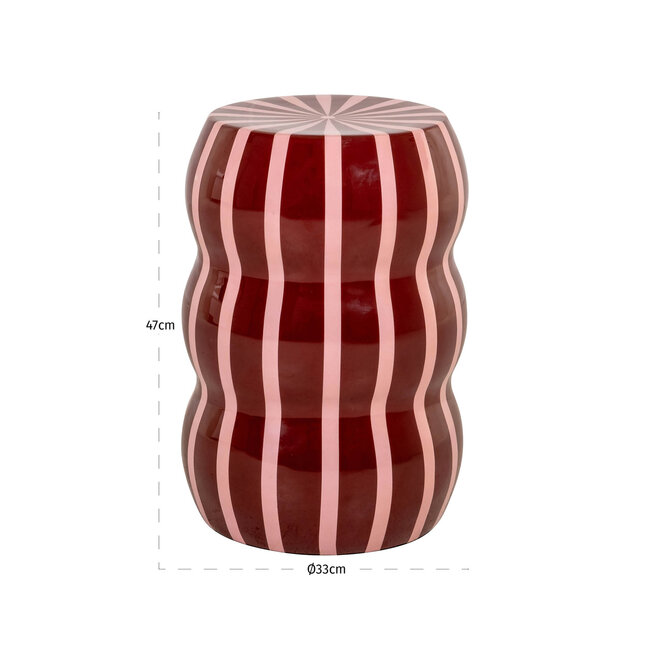 Richmond Interiors  Bijzettafel Yalou red