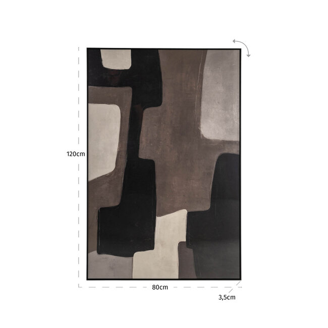 Richmond Interiors  Wall art Mirage brown left