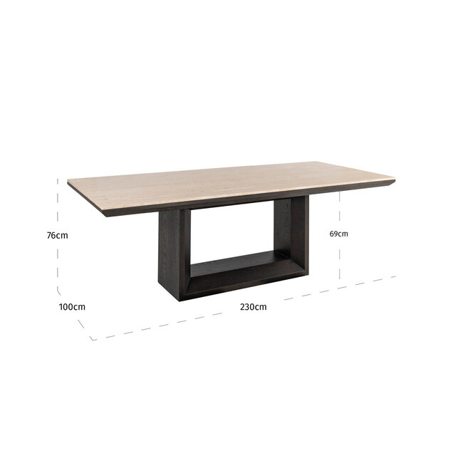 Richmond Interiors  Eettafel Claremont brown 230