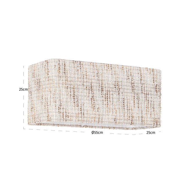 Richmond Interiors  Lampenkap Filou cream coco rectangle large