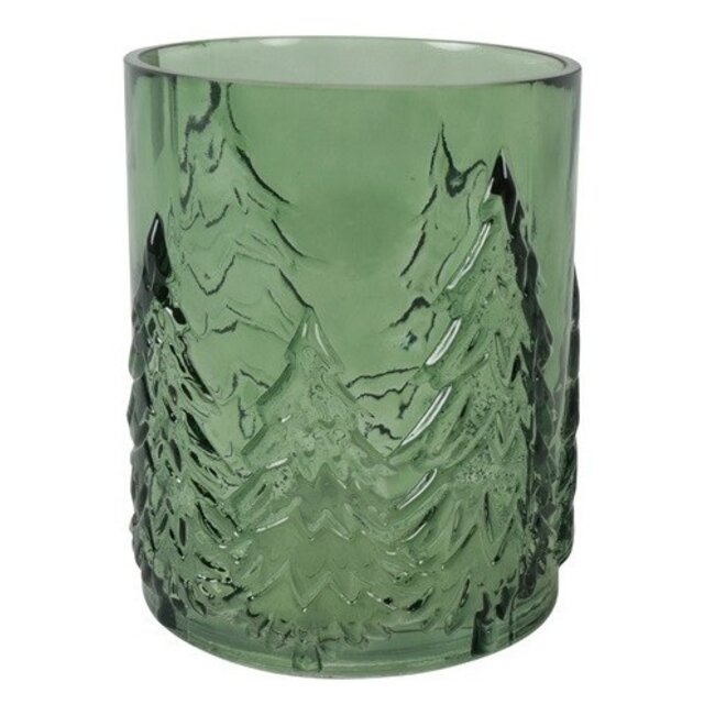 Countryfield Windlicht Daimy S groen - 12 x 12 x 13 cm