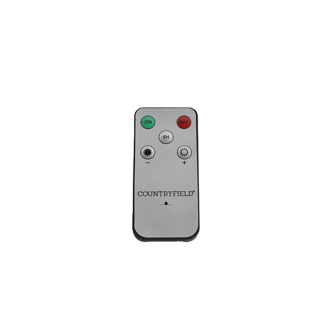 Countryfield Dinerkaars Rustiek Led Lyon set van 2 bruin 12.5 cm