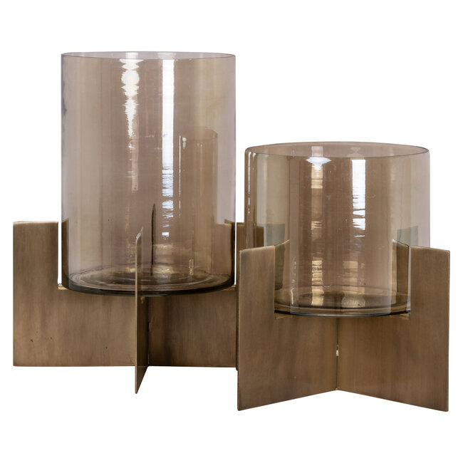 Richmond Interiors  Windlicht Resa goud groot