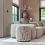 Richmond Interiors  Poef & Voetenbank Lexie greige 45Ø