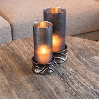 Richmond Interiors  Windlicht Candace smoke klein