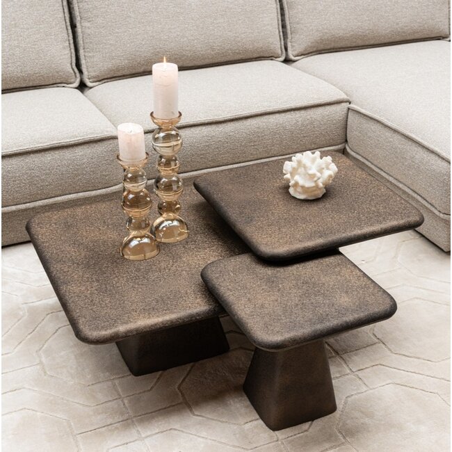 Richmond Interiors  Salontafel Marlie gold (Set van 3)