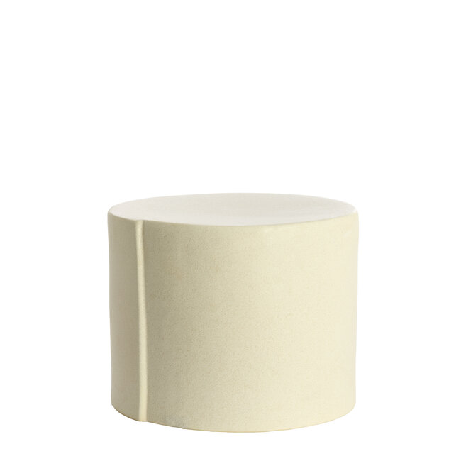 Light en Living Bijzettafel Ø42x34 cm CHULILLA keramiek  mat crème