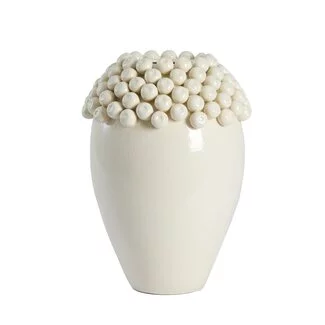 Light en Living Vaas deco Ø32x43,5 cm LOVRO keramiek  crème
