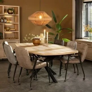 WoonMax Eettafel Mylo Deens Ovaal Lamulux  uitschuifbaar  - Diverse kleuren en 5 afmetingen