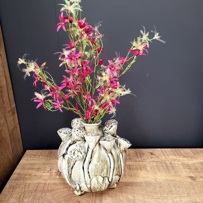 Countryfield Kunsttak Bloem Vaccaria iriserend S fuchsia