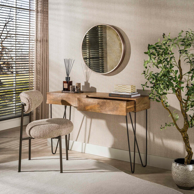 WoonStijl Hal-/kaptafel Ocean 2 lades mango zand