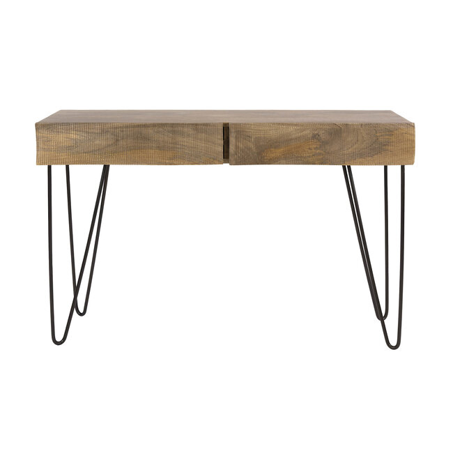 WoonStijl Hal-/kaptafel Ocean 2 lades mango zand